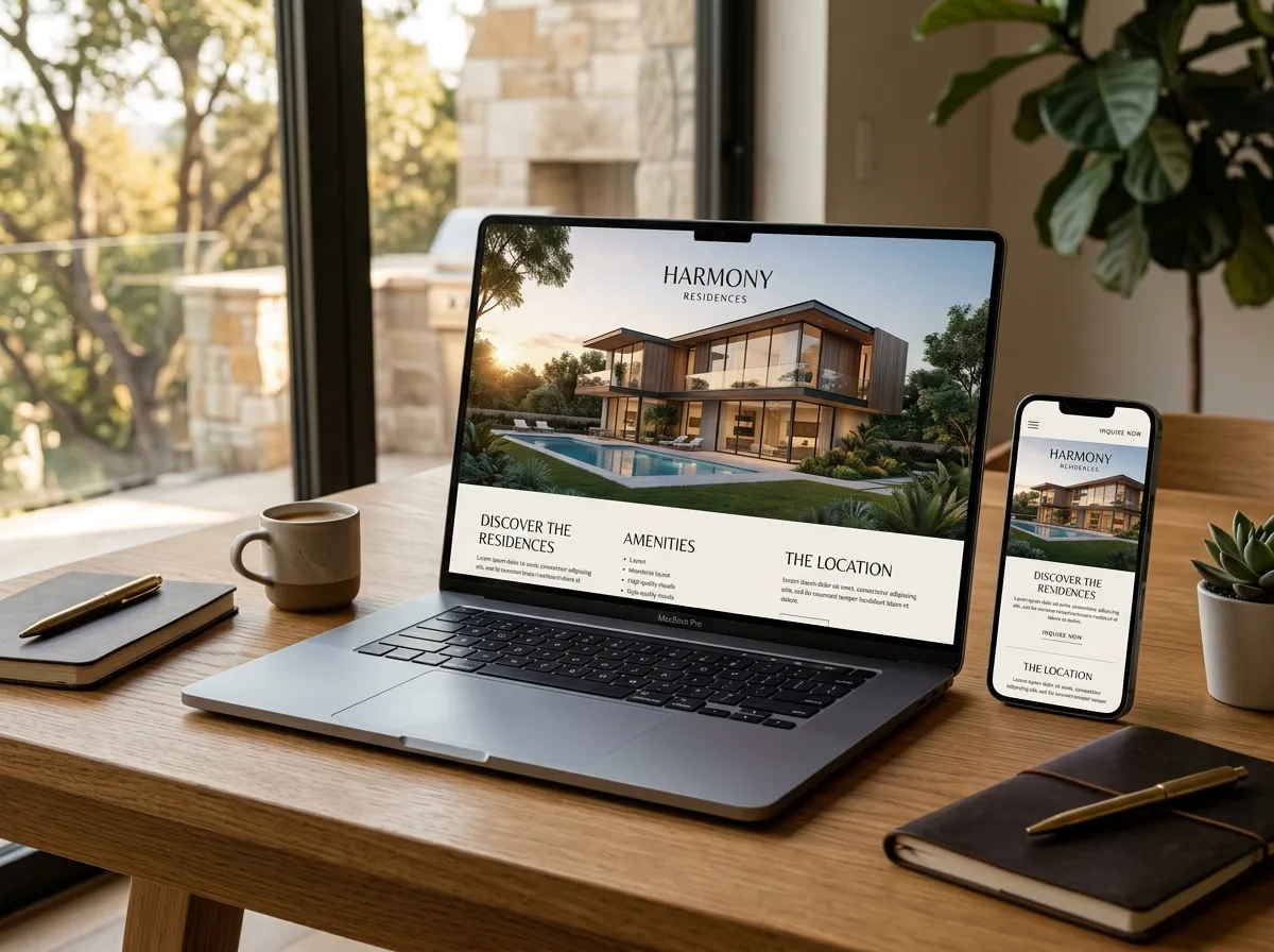 Premium emlak landing page tasarımı